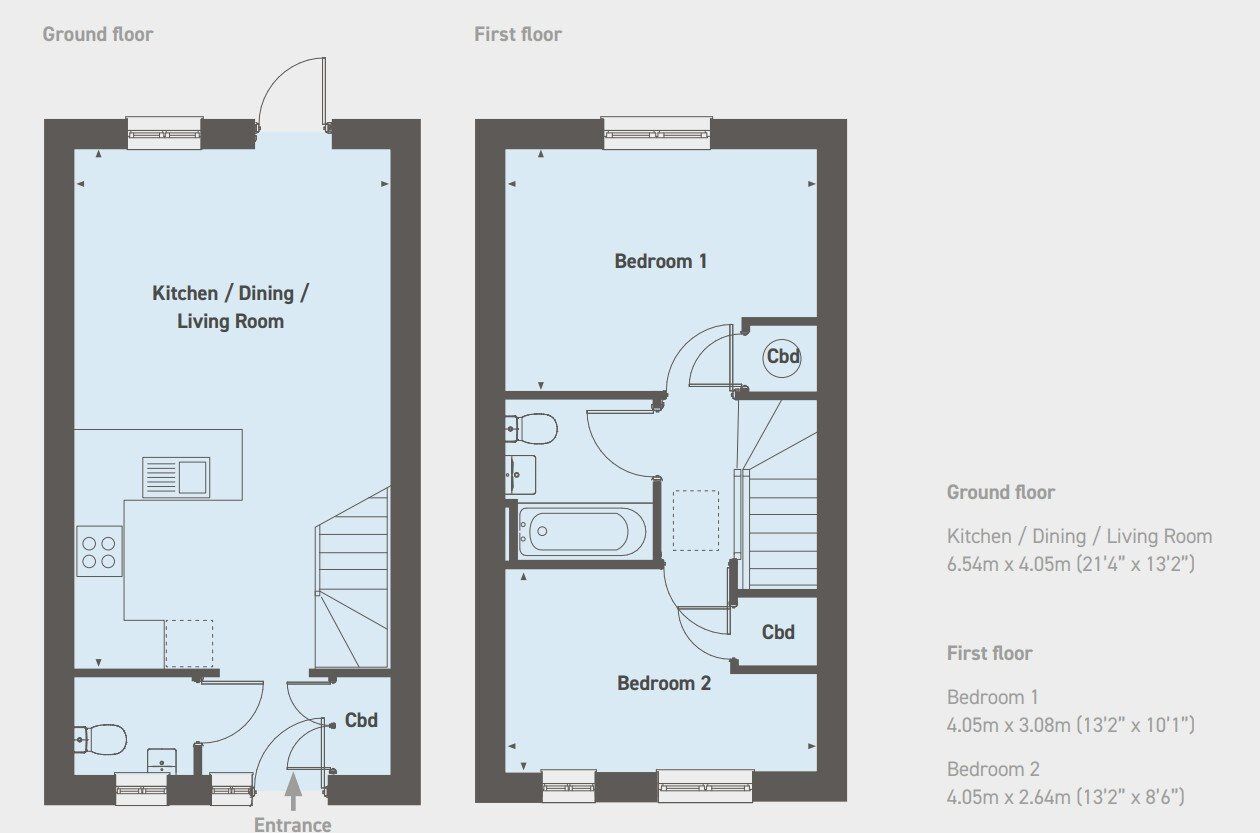 Floorplan of 2 bedroom  Property for sale, Ashby-de-la-Zouch, Leicestershire, LE65