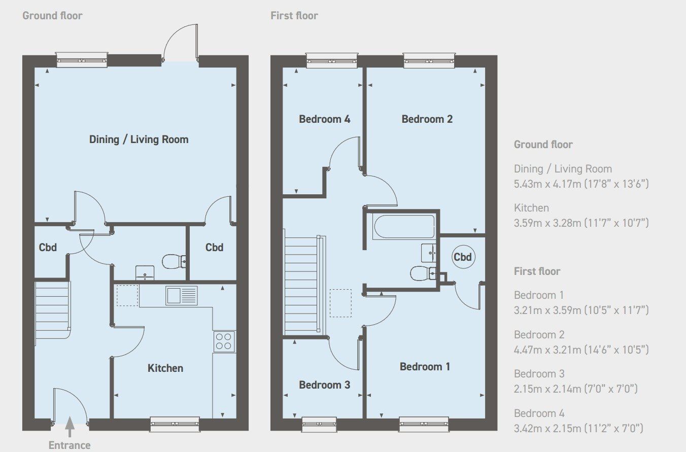 Floorplan of 4 bedroom  Property for sale, Ashby-de-la-Zouch, Leicestershire, LE65