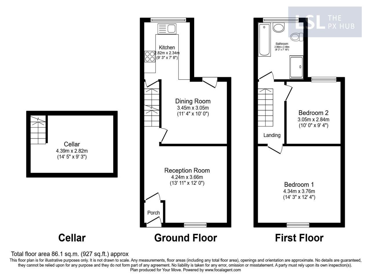 Floorplan of 2 bedroom  Property for sale, Macclesfield, SK11