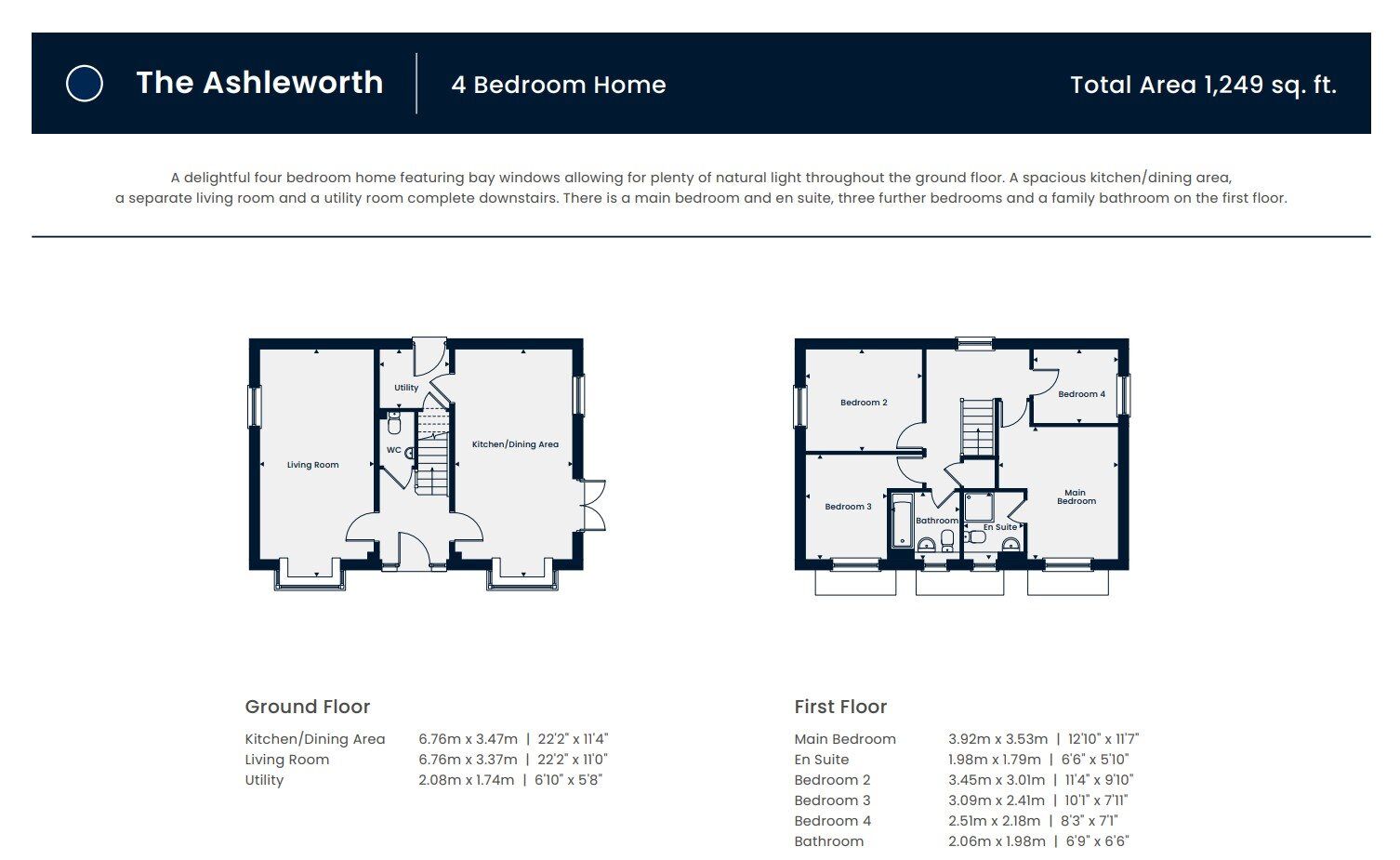 Floorplan of 4 bedroom  Property for sale, Market Drayton, Shropshire, TF9