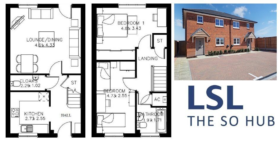 Floorplan of 2 bedroom  Property for sale, Manston, Ramsgate, Kent, CT12