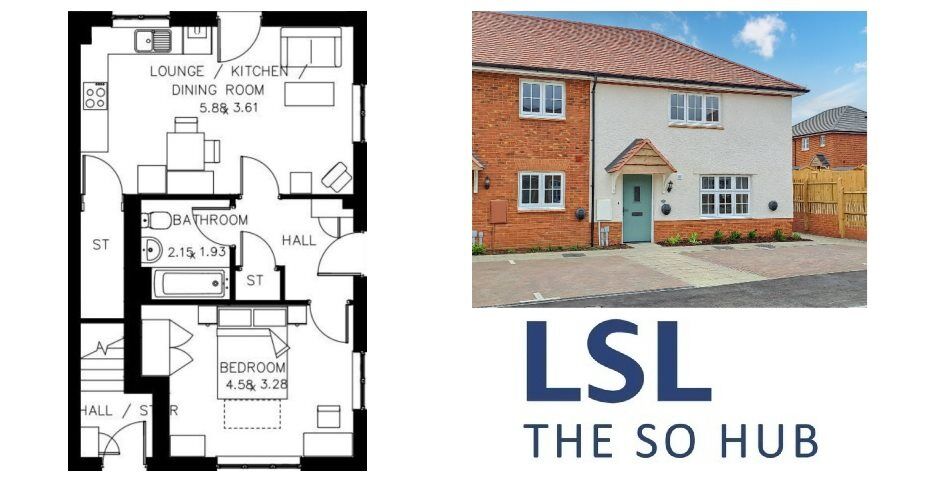 Floorplan of 1 bedroom  Property for sale, Manston, Ramsgate, Kent, CT12