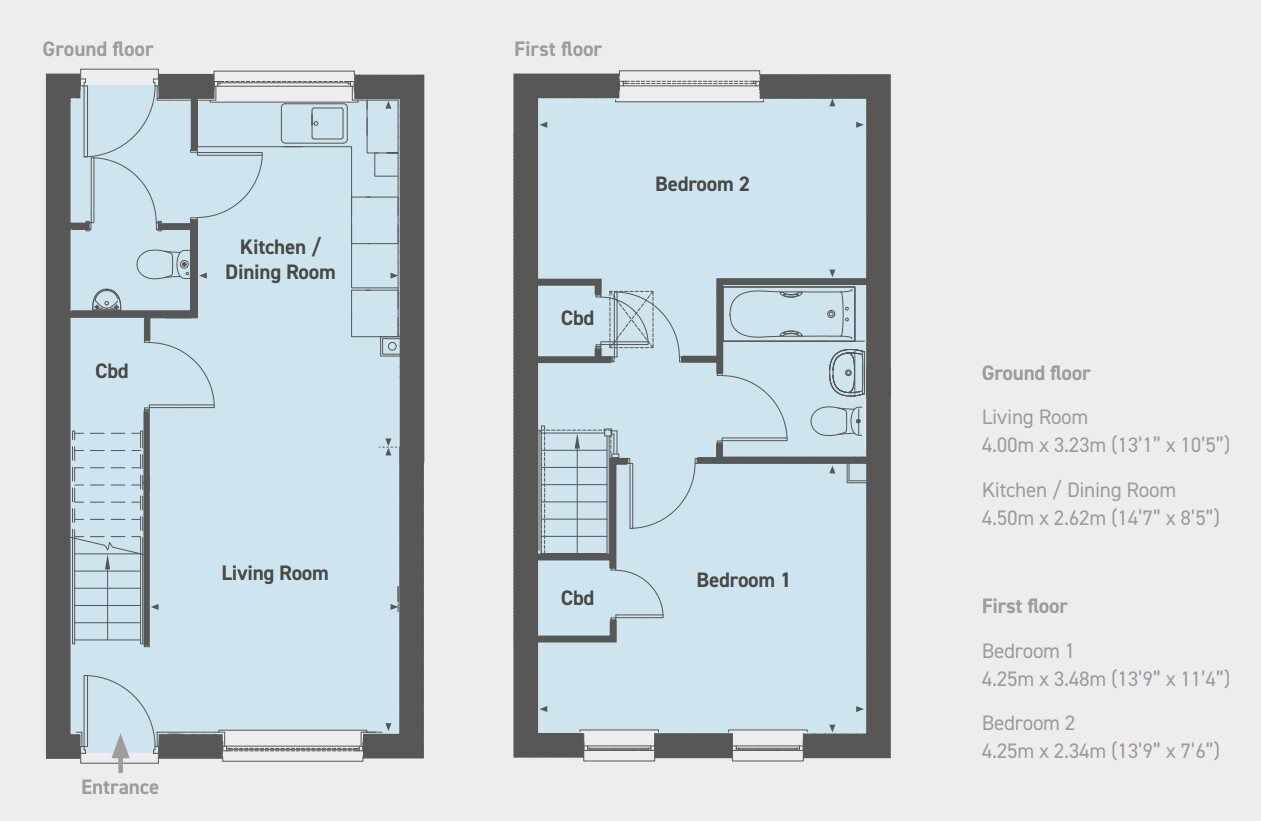 Floorplan of 2 bedroom  Property for sale, Burley-in-Wharfedale, Bradford, LS29