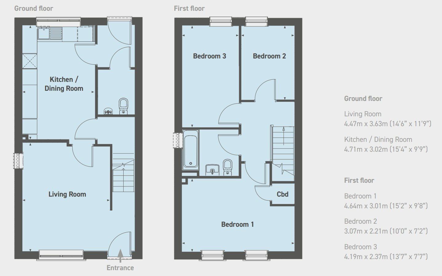 Floorplan of 3 bedroom  Property for sale, Burley-in-Wharfedale, Bradford, LS29