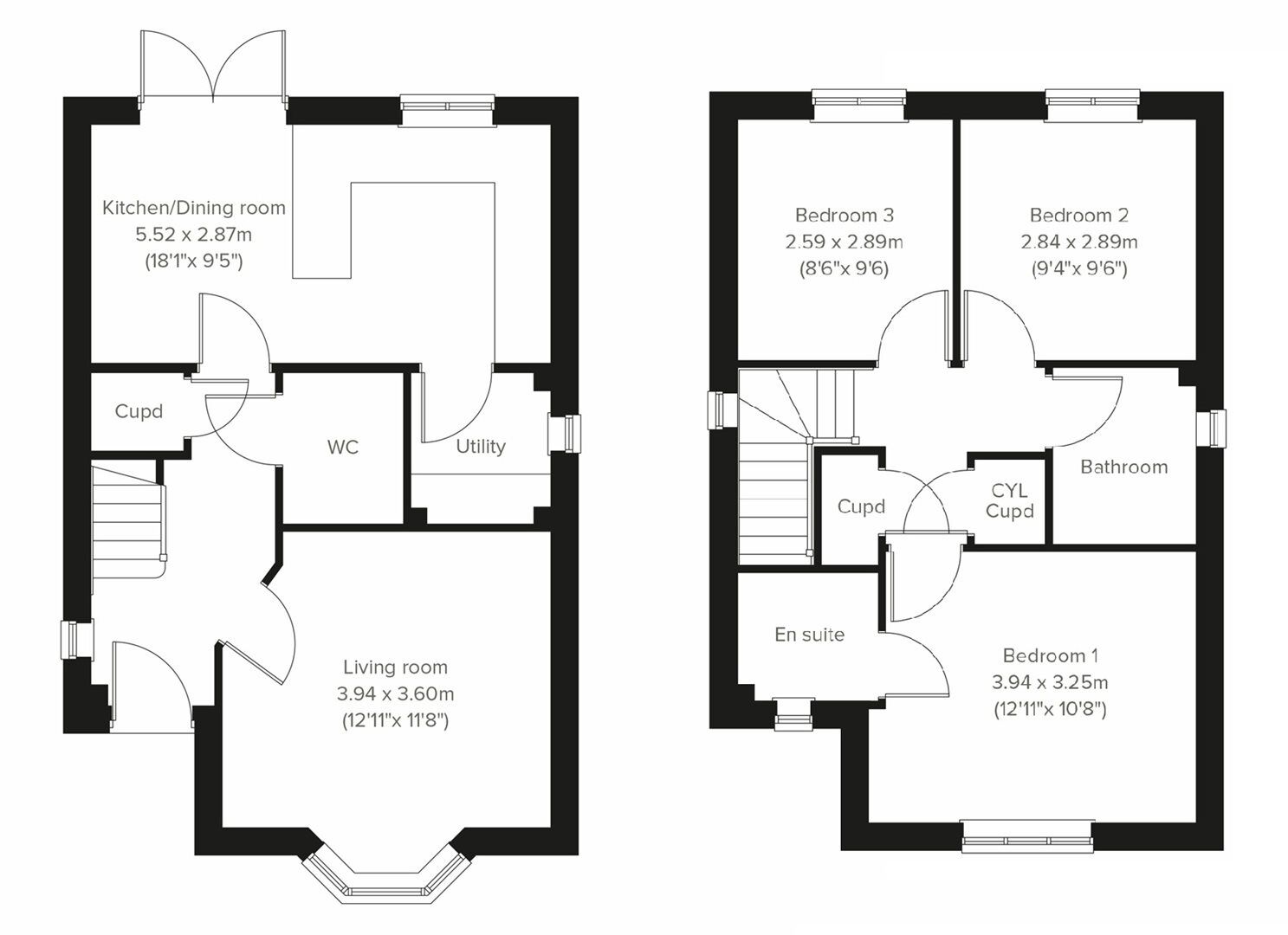 Floorplan of 3 bedroom Property for sale, Bewdley, Worcestershire, DY12