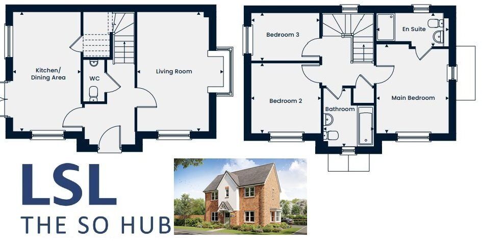 Floorplan of 3 bedroom  Property for sale, Market Drayton, Shropshire, TF9