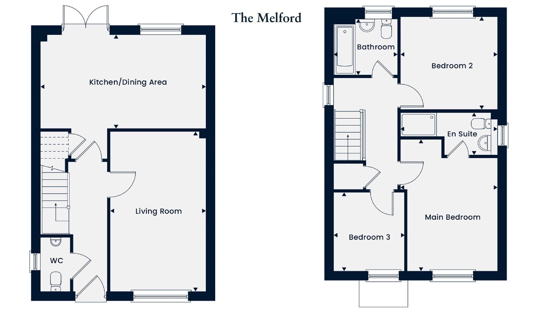 Floorplan of 3 bedroom  Property for sale, Market Drayton, Shropshire, TF9