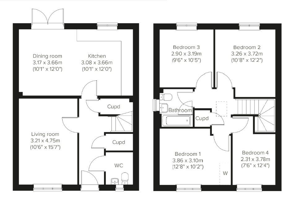 Floorplan of 4 bedroom Property for sale, Lydney, Forest of Dean, Gloucestershire, GL15