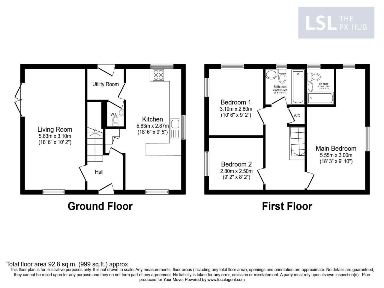 Floorplan of 3 bedroom  Property for sale, Salisbury, SP2