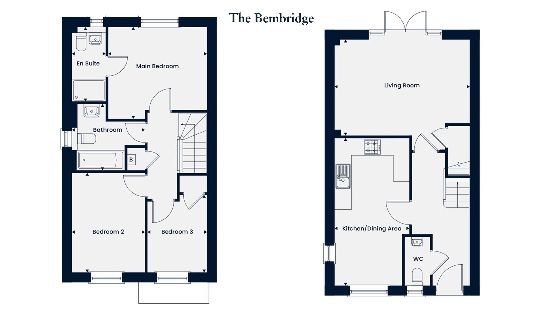 Floorplan of 3 bedroom Property for sale, Market Drayton, Shropshire, TF9