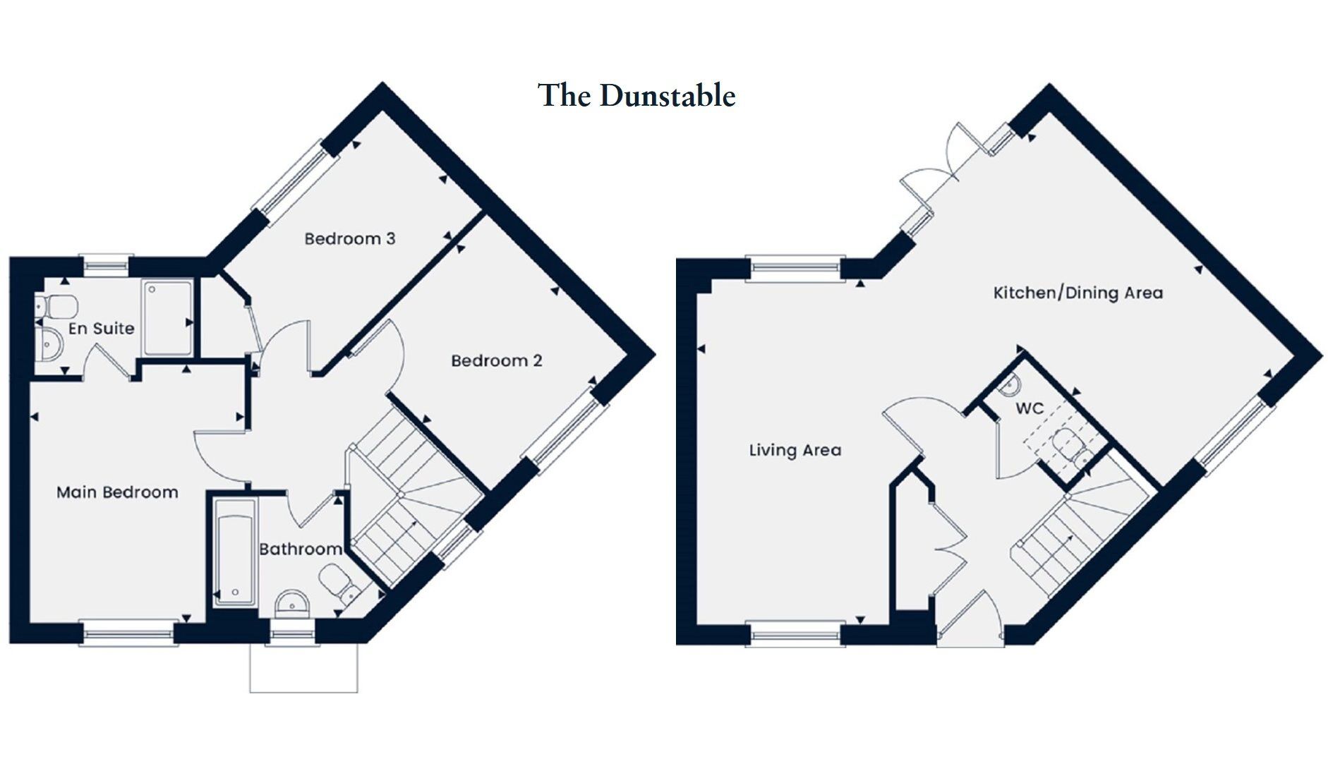 Floorplan of 3 bedroom Property for sale, Market Drayton, Shropshire, TF9