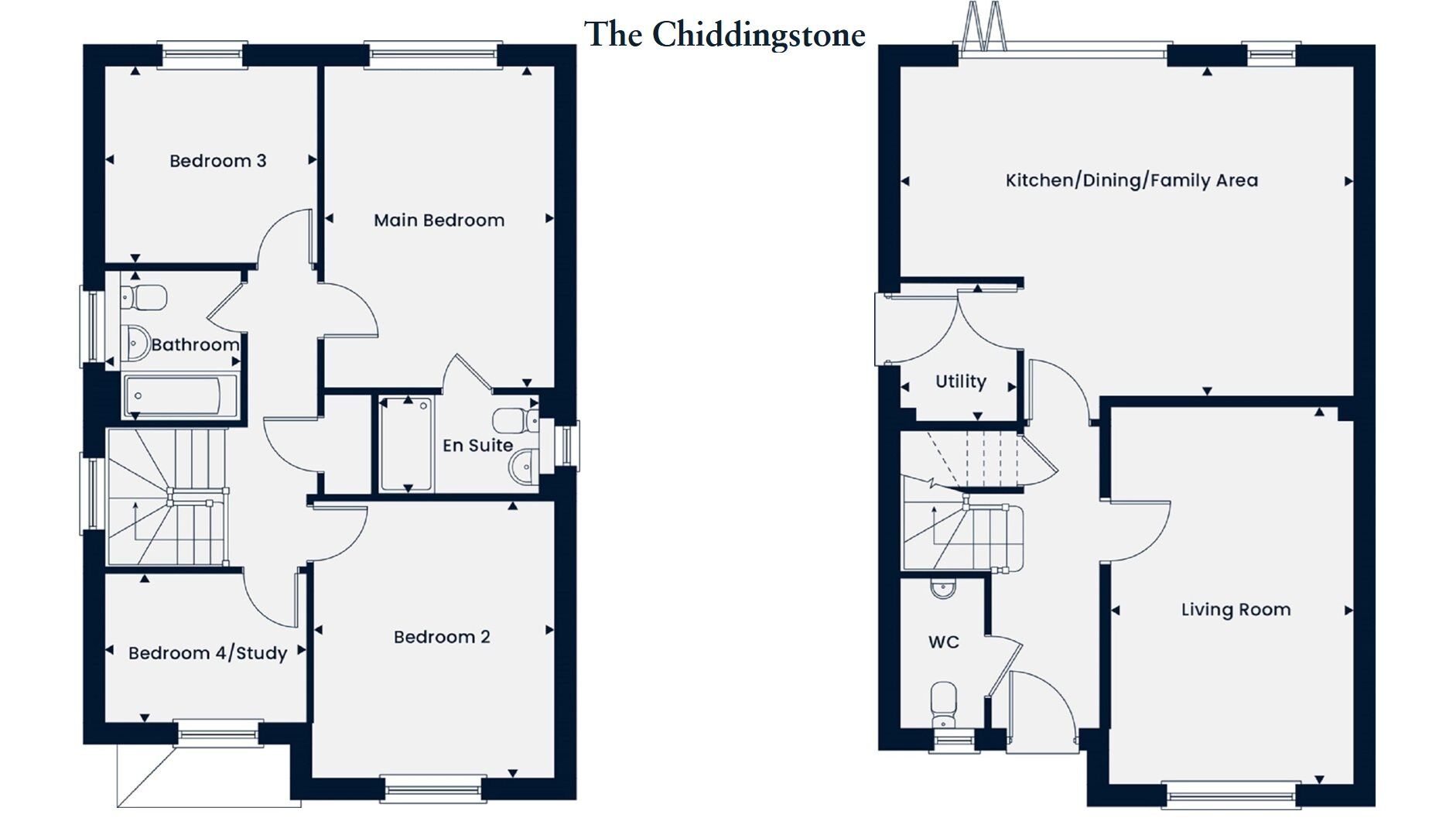 Floorplan of 4 bedroom  Property for sale, Market Drayton, Shropshire, TF9