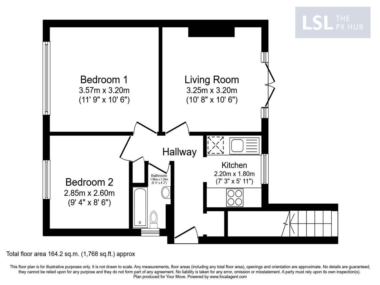 Floorplan of 2 bedroom  Property for sale, Reigate, RH2