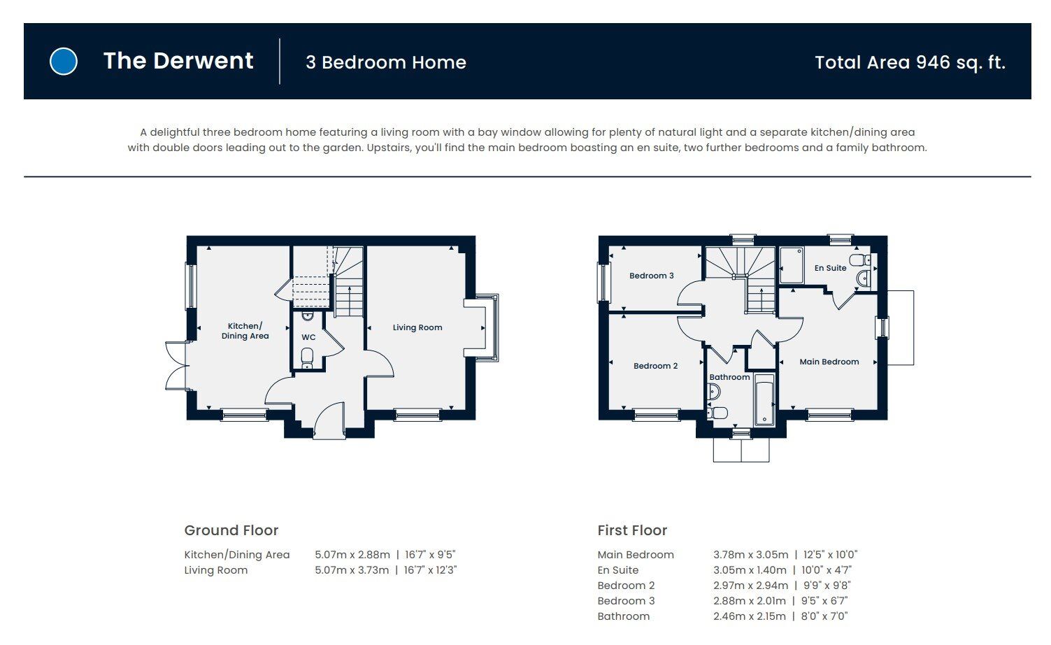 Floorplan of 3 bedroom  Property for sale, Market Drayton, Shropshire, TF9