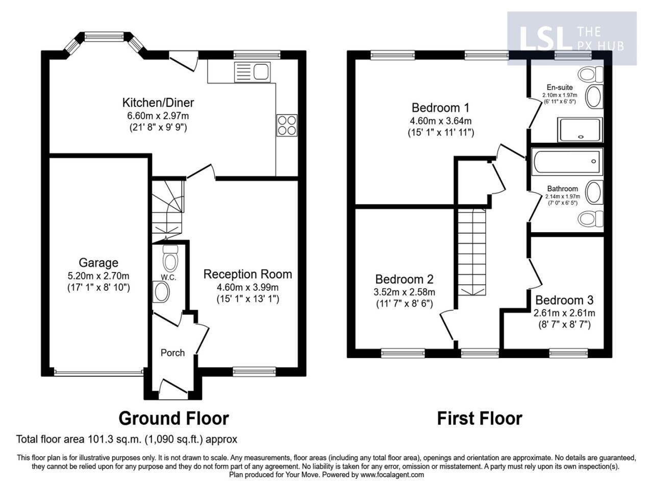 Floorplan of 3 bedroom Property for sale, Middlesbrough, TS4