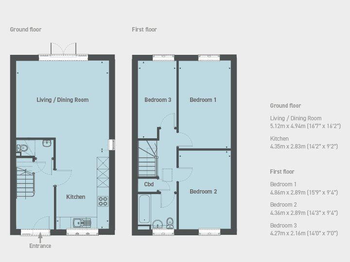 Floorplan of 3 bedroom  Property for sale, Haslemere, Surrey, GU27