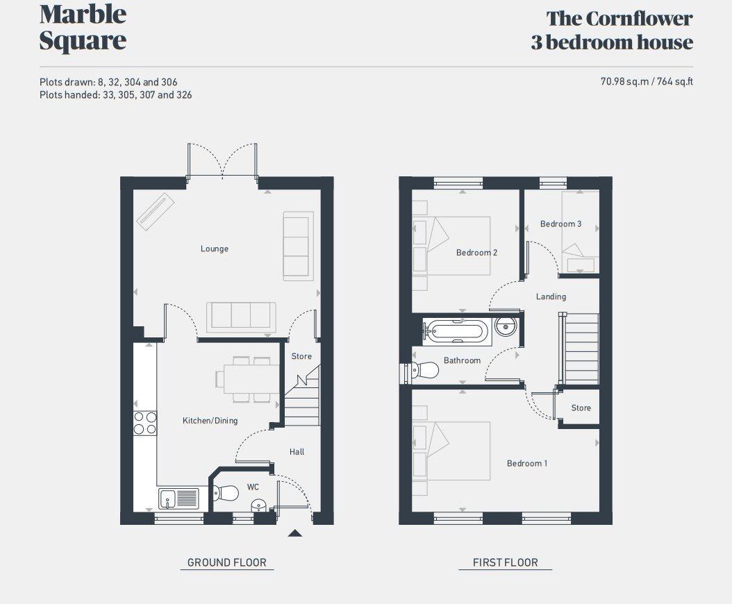 Floorplan of 3 bedroom  Property for sale, Osmaston, Derby, DE24
