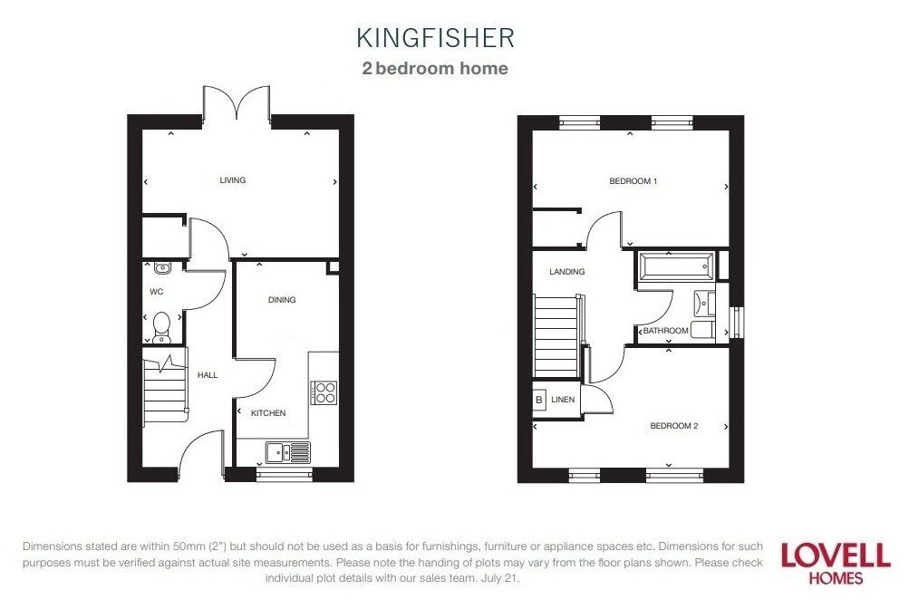 Floorplan of 2 bedroom Property for sale, Morpeth, Northumberland, NE61