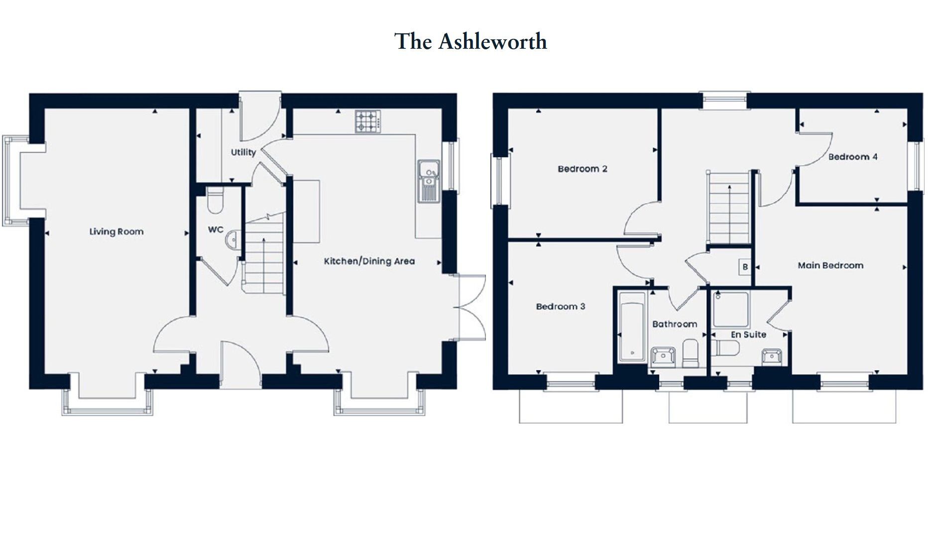 Floorplan of 4 bedroom  Property for sale, Market Drayton, Shropshire, TF9