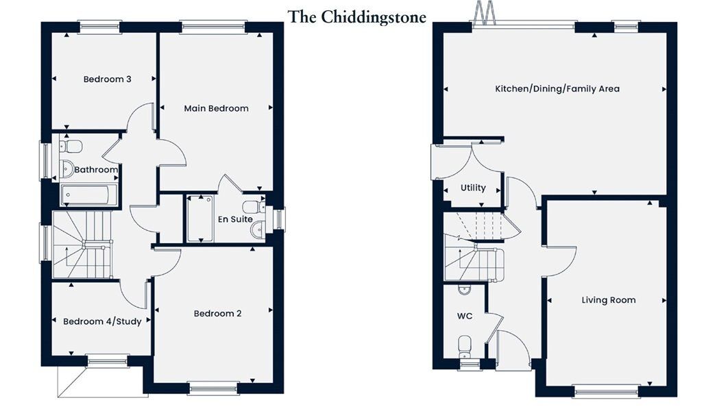 Floorplan of 4 bedroom Property for sale, Market Drayton, Shropshire, TF9
