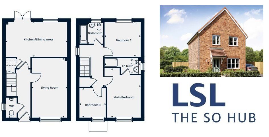 Floorplan of 3 bedroom  Property for sale, Market Drayton, Shropshire, TF9