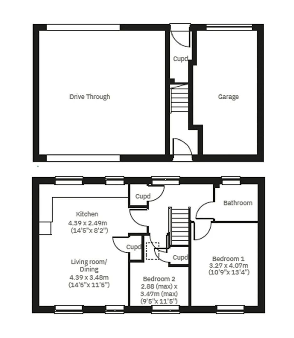 Floorplan of 2 bedroom Property for sale, Leiston, East Suffolk, IP16
