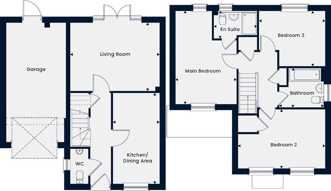 Floorplan of 3 bedroom  Property for sale, Market Drayton, Shropshire, TF9
