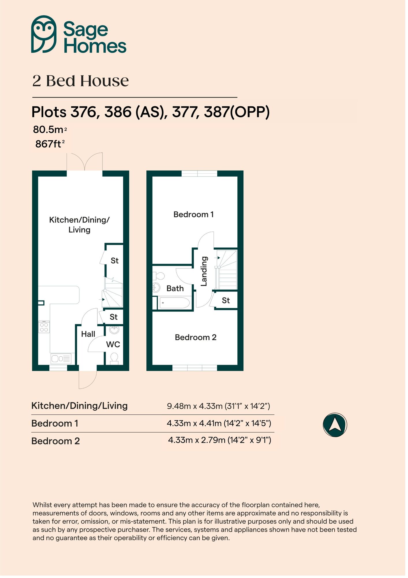 Floorplan of 2 bedroom  Property for sale, Burgess Hill, West Sussex, RH15
