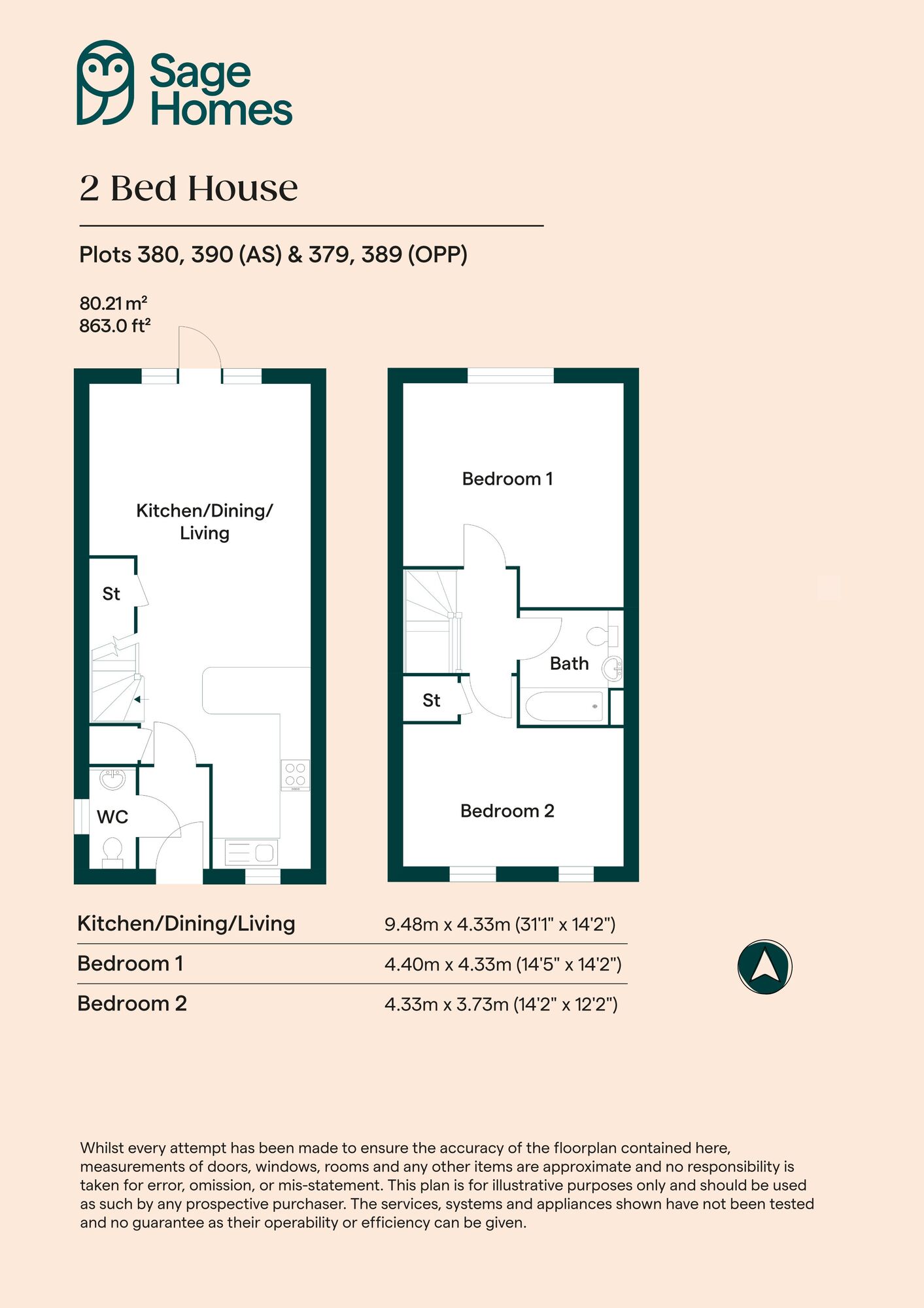Floorplan of 2 bedroom  Property for sale, Burgess Hill, West Sussex, RH15
