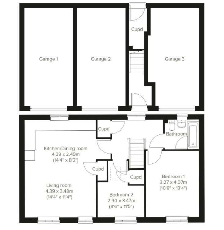 Floorplan of 2 bedroom  Property for sale, Leiston, East Suffolk, IP16