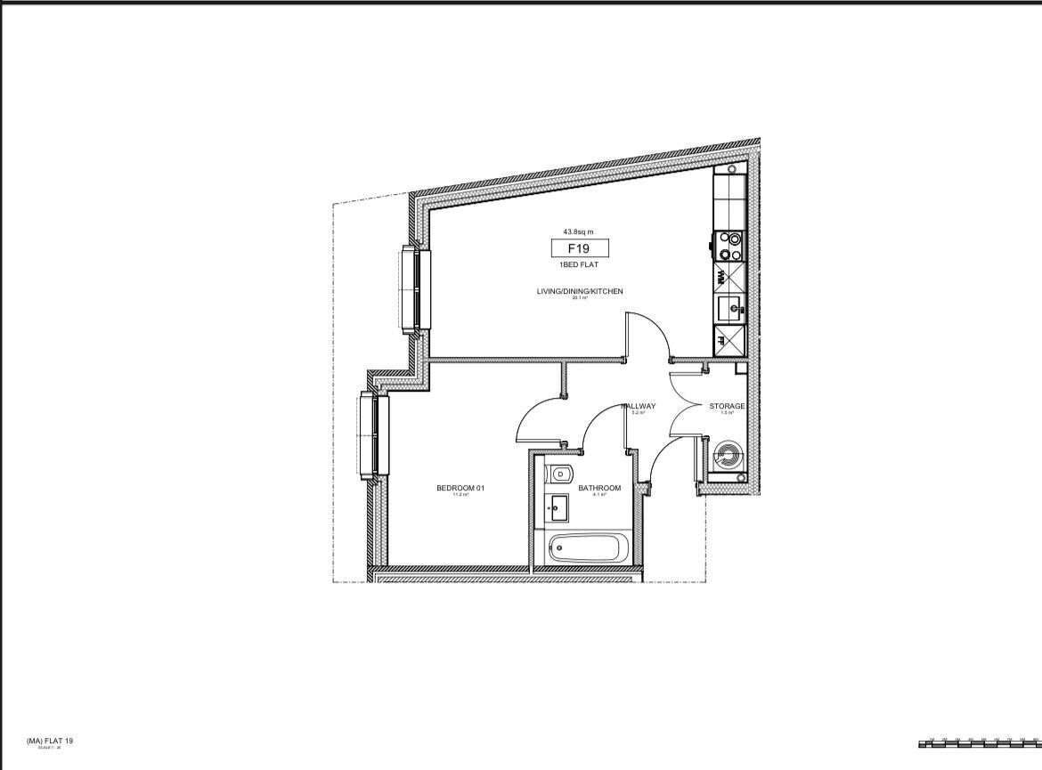 Floorplan of 1 bedroom Flat for sale, Stafford Road, Wallington, SM6