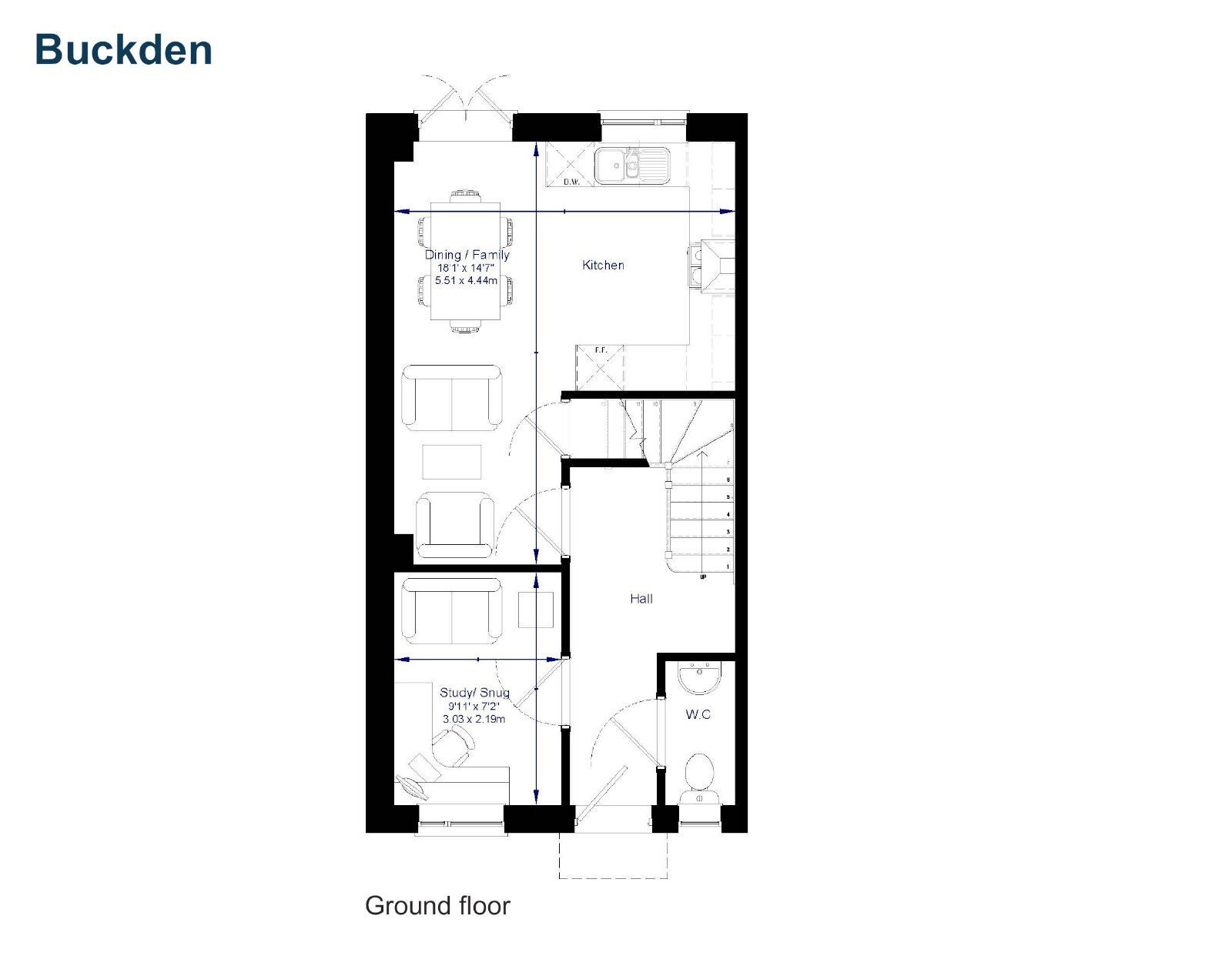 Floorplan of 4 bedroom Semi Detached House for sale, Livesey Branch Road, Feniscowles, Lancashire, BB2