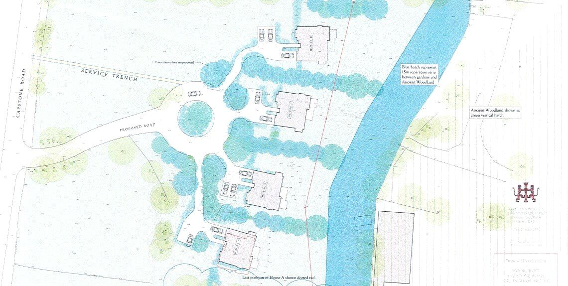 Floorplan of  Land/Plot for sale, Capstone Road, Gillingham, Kent, ME7