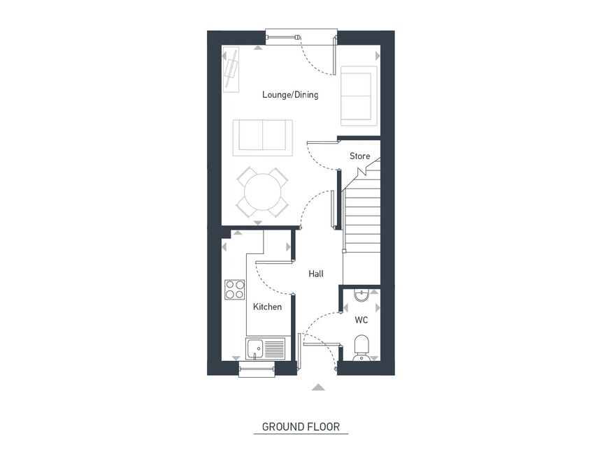 2 bedroom Semi Detached House for sale, Dawes Drive, Kirk Langley, DE6