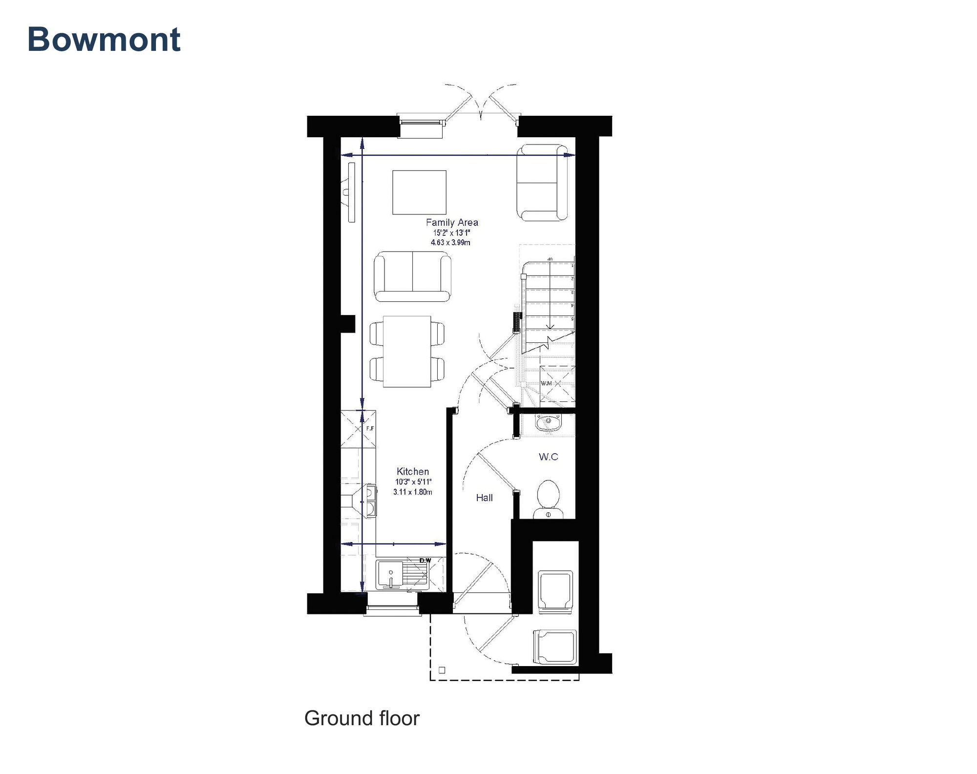 Floorplan of 2 bedroom Mid Terrace House for sale, Livesey Branch Road, Feniscowles, Lancashire, BB2