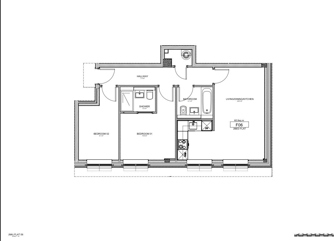 Floorplan of 2 bedroom  Flat for sale, Stafford Road, Wallington, SM6