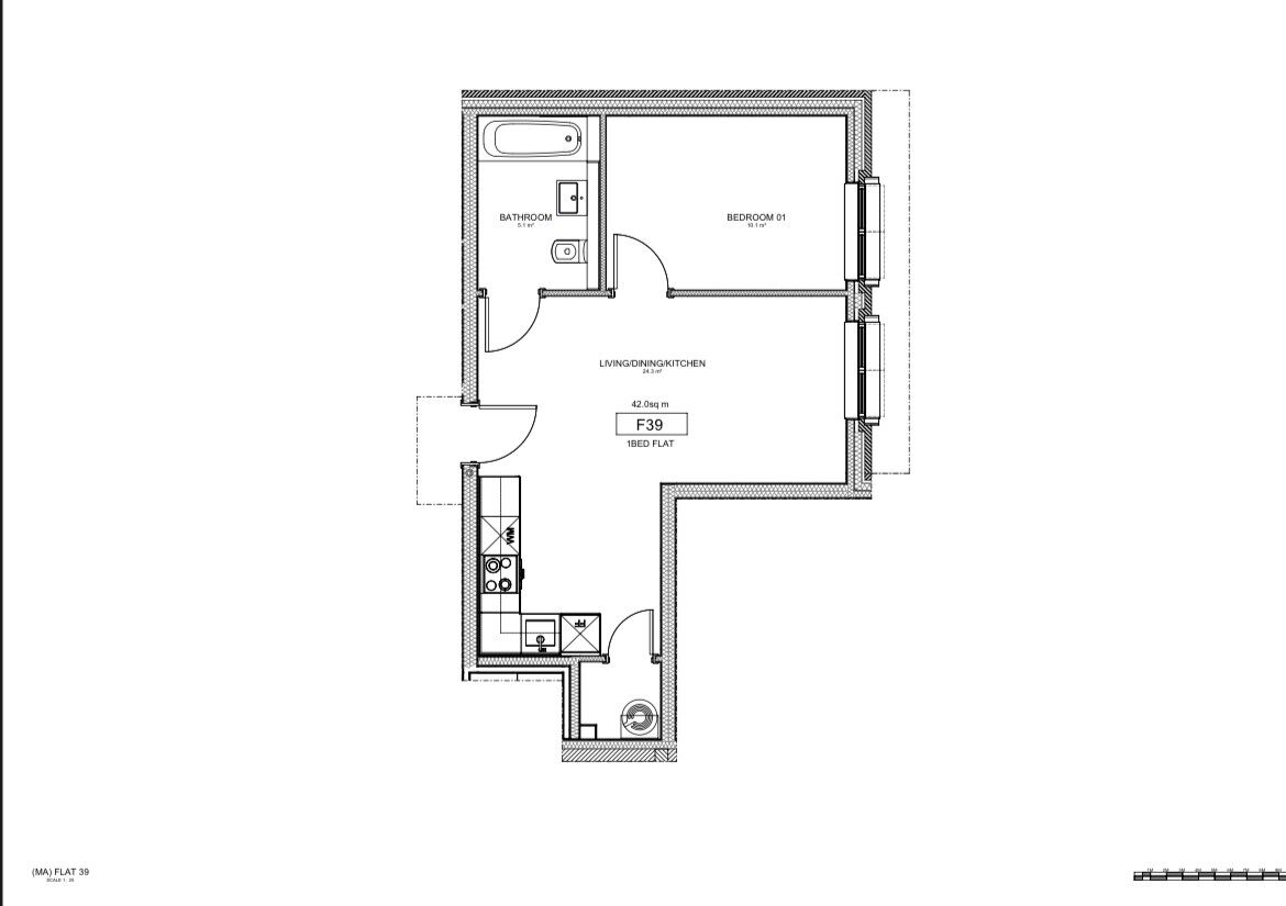 Floorplan of 1 bedroom  Flat for sale, Stafford Road, Wallington, SM6