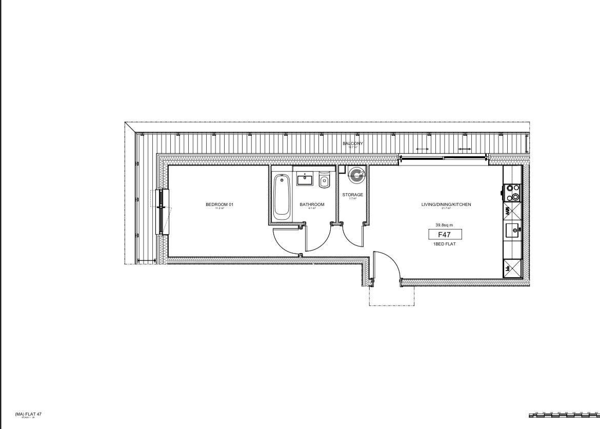 Floorplan of 1 bedroom  Flat for sale, Stafford Road, Wallington, SM6