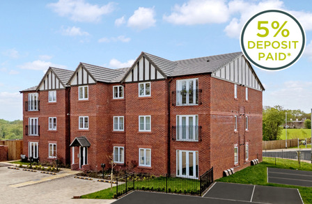 The Tintern, Plot 43, Hazelfields, Hazelbadge Road, 2 bedroom  Flat for sale, £309,995