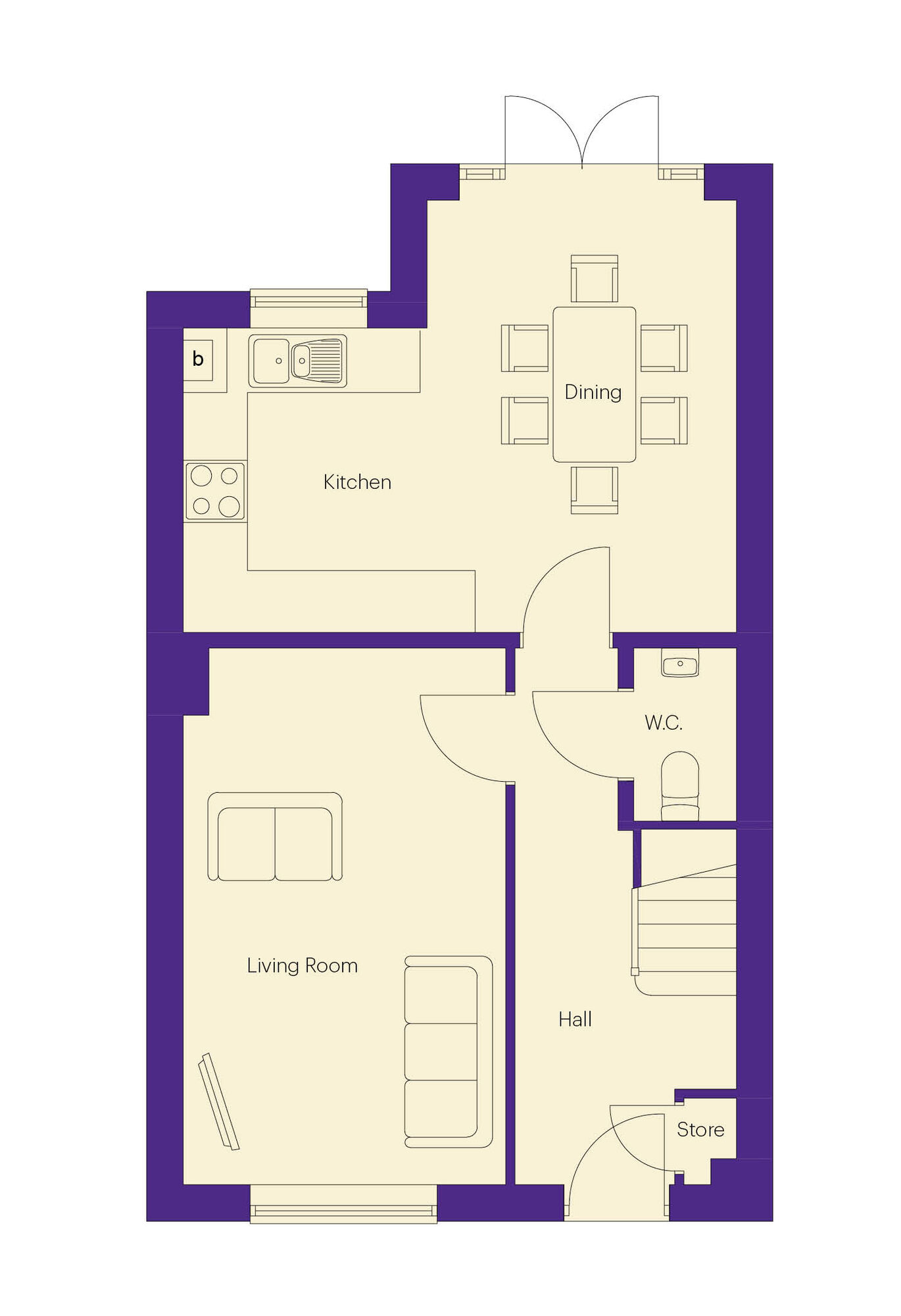 Floorplan of 3 bedroom Detached House for sale, Plot 162, Cottier Grange, Prudhoe, NE42