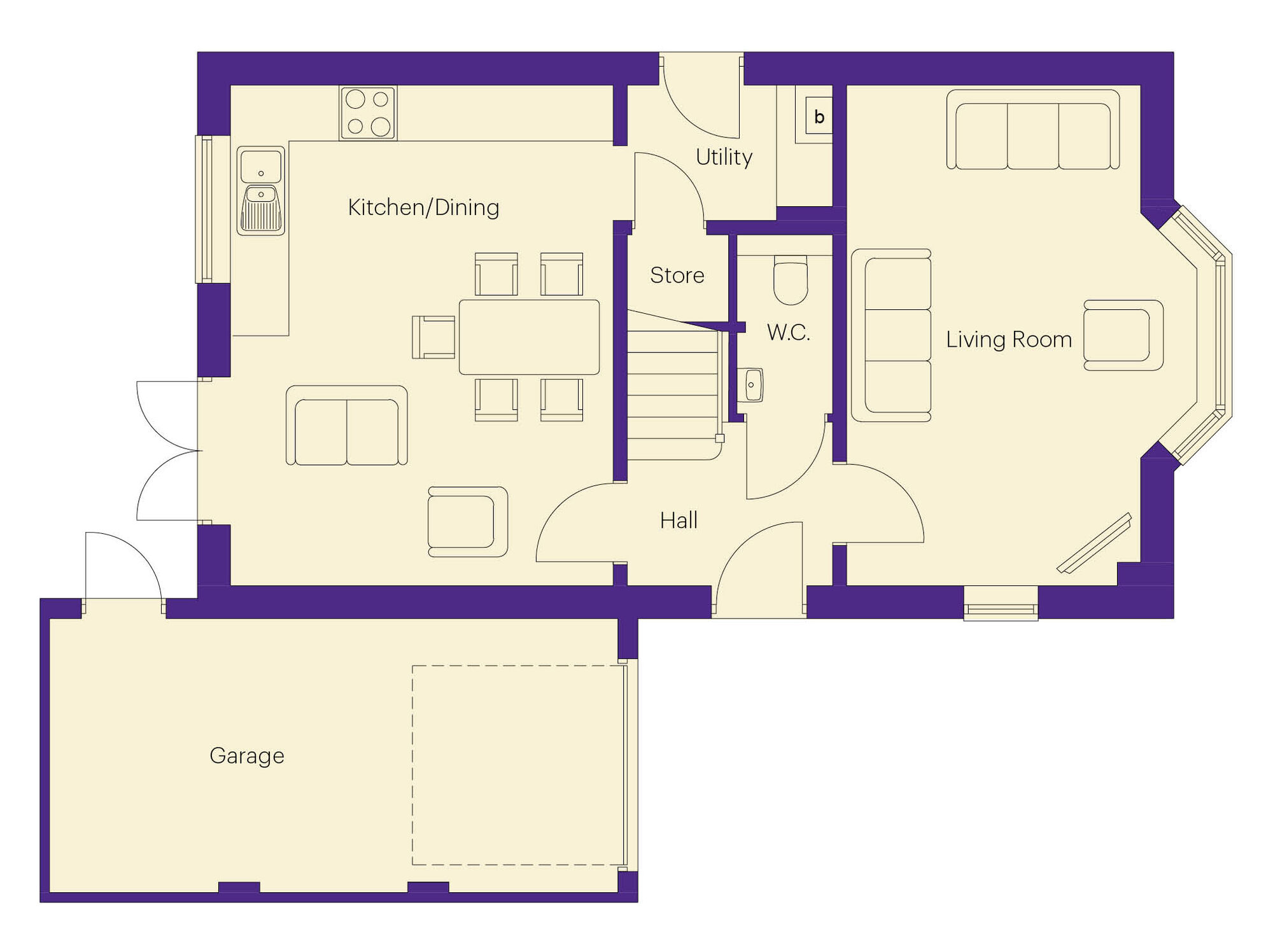 Floorplan of 3 bedroom Detached House for sale, Plot 164, Cottier Grange, Prudhoe, NE42