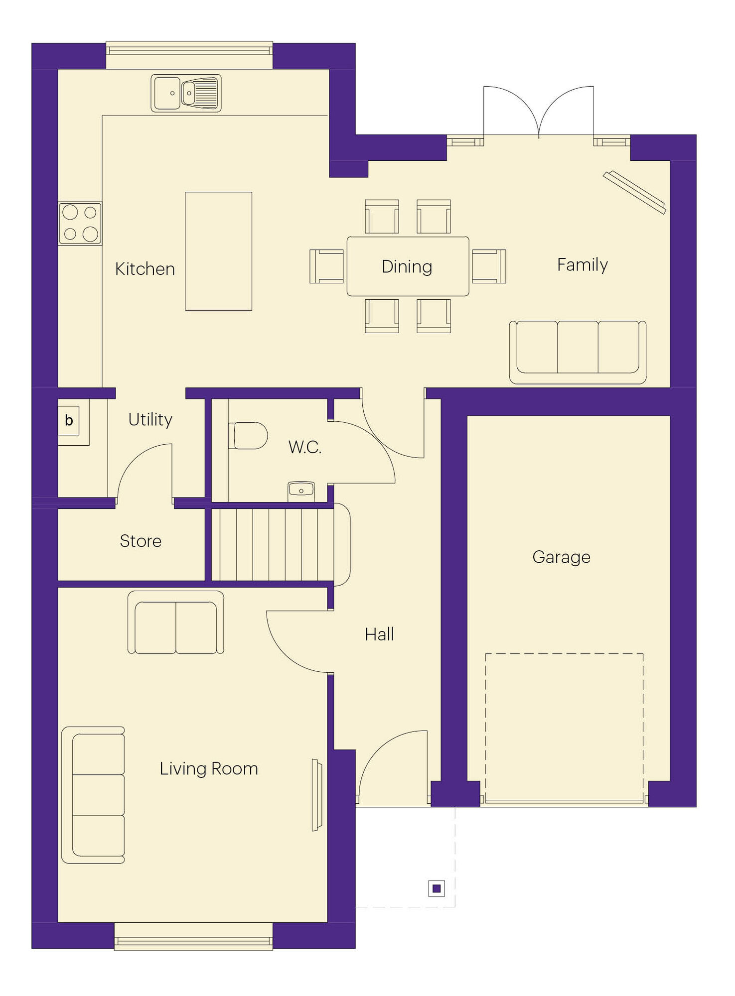 Floorplan of 4 bedroom Detached House for sale, Plot 158, Cottier Grange, Prudhoe, NE42