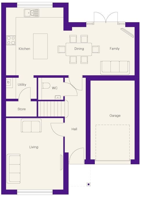 Floorplan of 4 bedroom Detached House for sale, Plot 10, Scholars Gardens, Newcastle, NE5