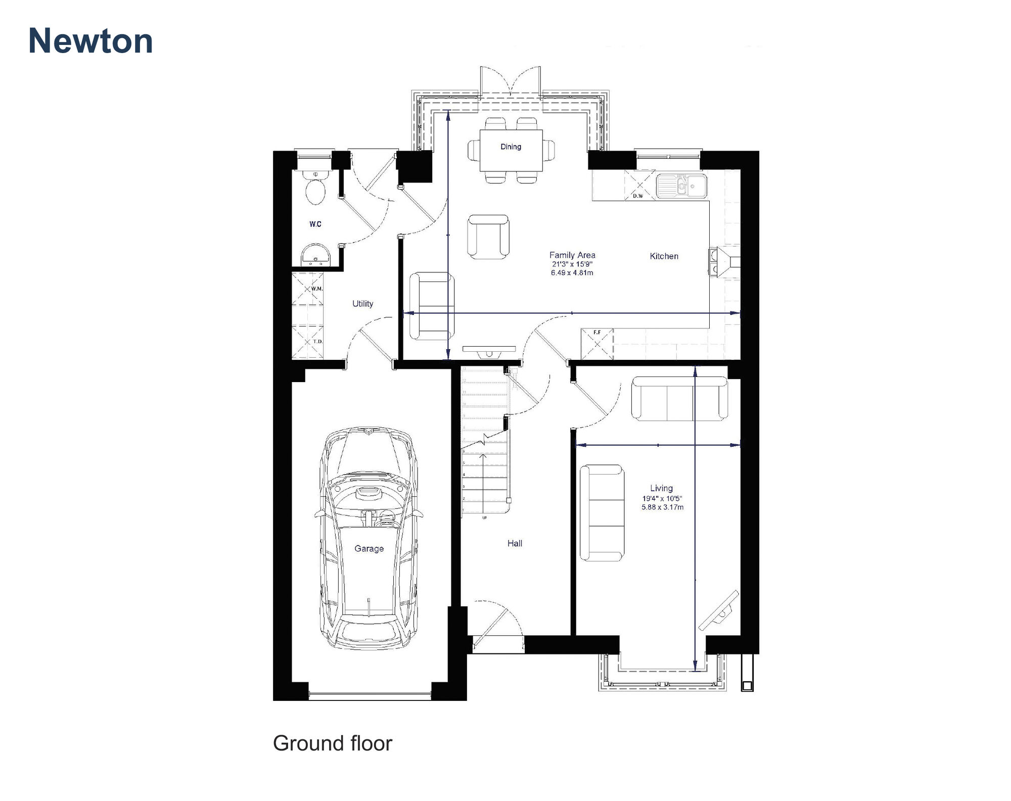 Floorplan of 4 bedroom Detached House for sale, Livesey Branch Road, Feniscowles, Lancashire, BB2
