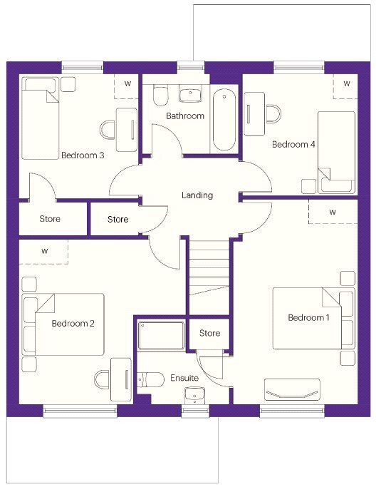 Floorplan of Detached House for sale, Scholars Gardens, Tyne and Wear, NE5