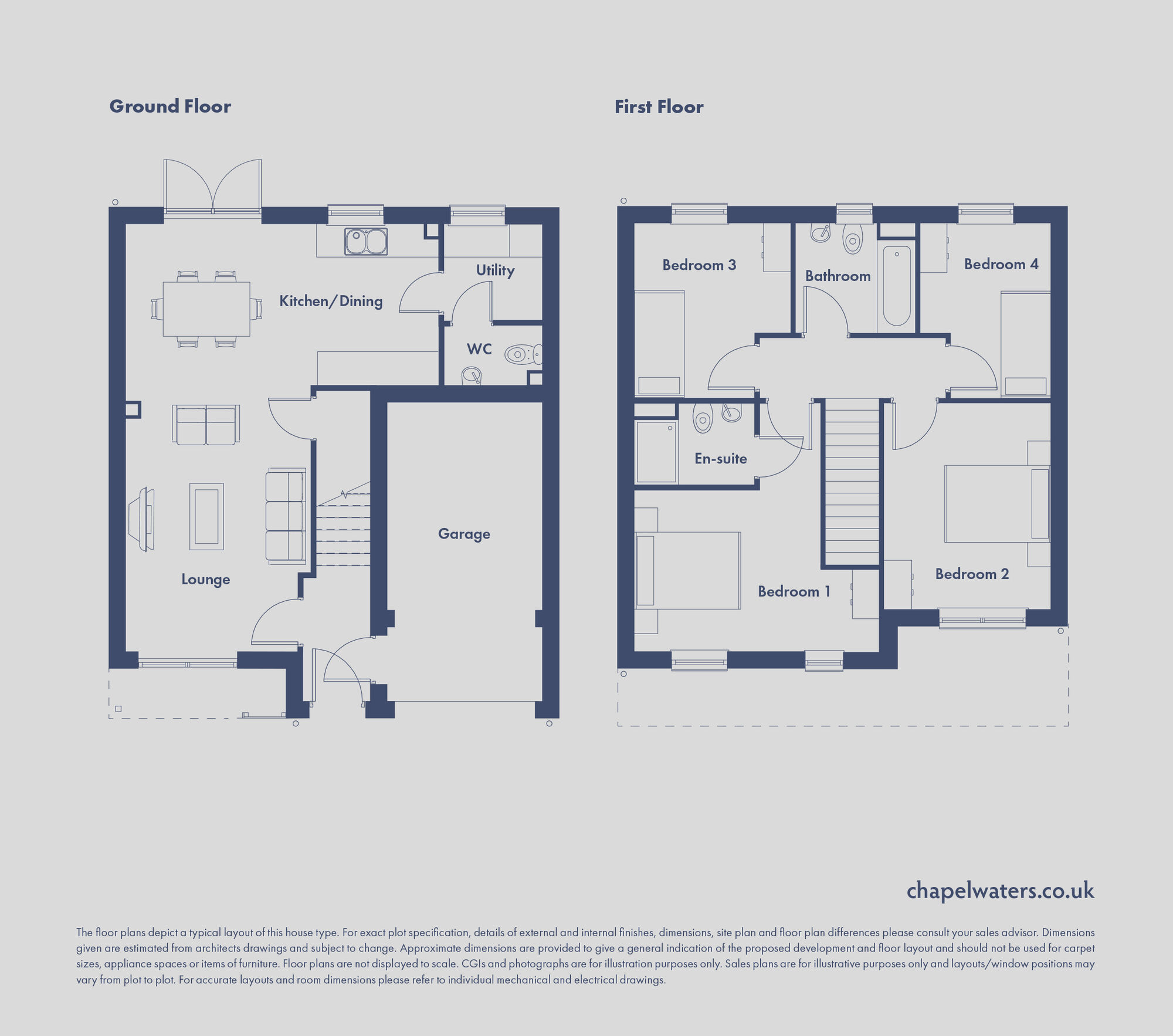 Floorplan of 4 bedroom Detached House for sale, Taiga Place, Rhodesia, Nottinghamshire, S80