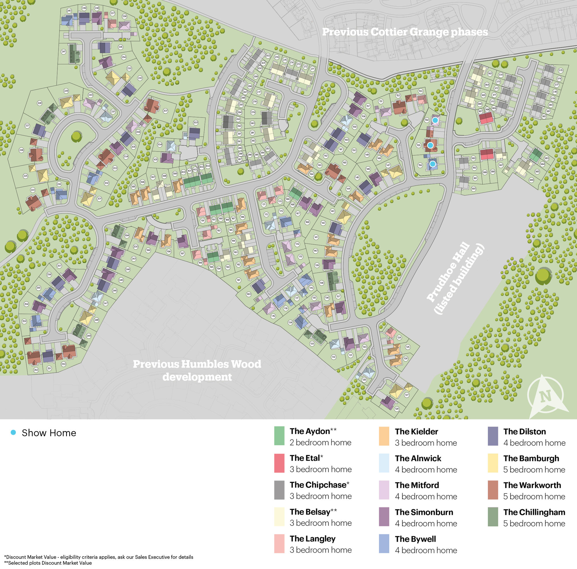 Floorplan of 4 bedroom Detached House for sale, Cottier Grange, Prudhoe, Northumberland, NE42
