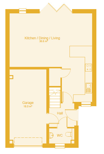 Floorplan of 4 bedroom Detached House for sale, Sutton Cum Lound, Retford, Nottinghamshire, DN22