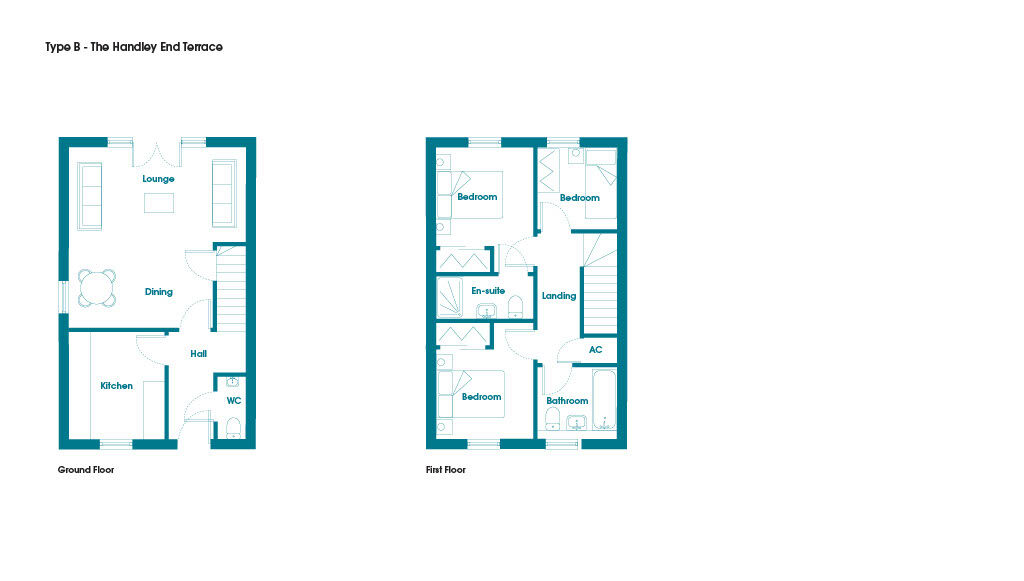 Floorplan of 3 bedroom End Terrace House for sale, Wellington Way, Hemswell Cliff, Lincolnshire, DN21