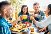 friends eating